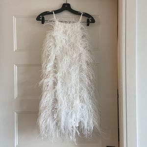Cult Gaia Shannon Feather Dress Size Small